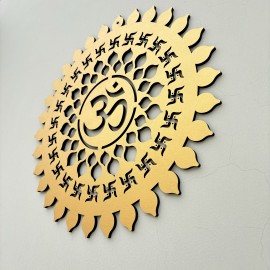 Holy Golden Om Wall Hanging