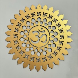 Holy Golden Om Wall Hanging