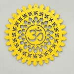 Delightful Yellow OM Wall Hanging