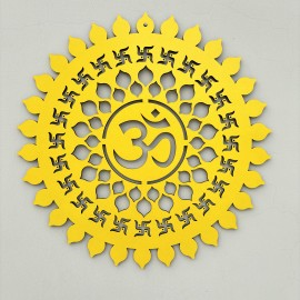 Delightful Yellow OM Wall Hanging