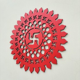 Enchanting Acrylic Red Swastik